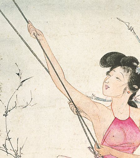 浙江-胡也佛的仕女画和最知名的金瓶梅秘戏图